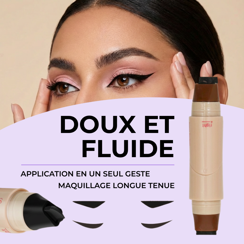 Tampon eyeliner rotatif à double pointe