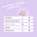 Cache-tétons ronds sans adhésif
