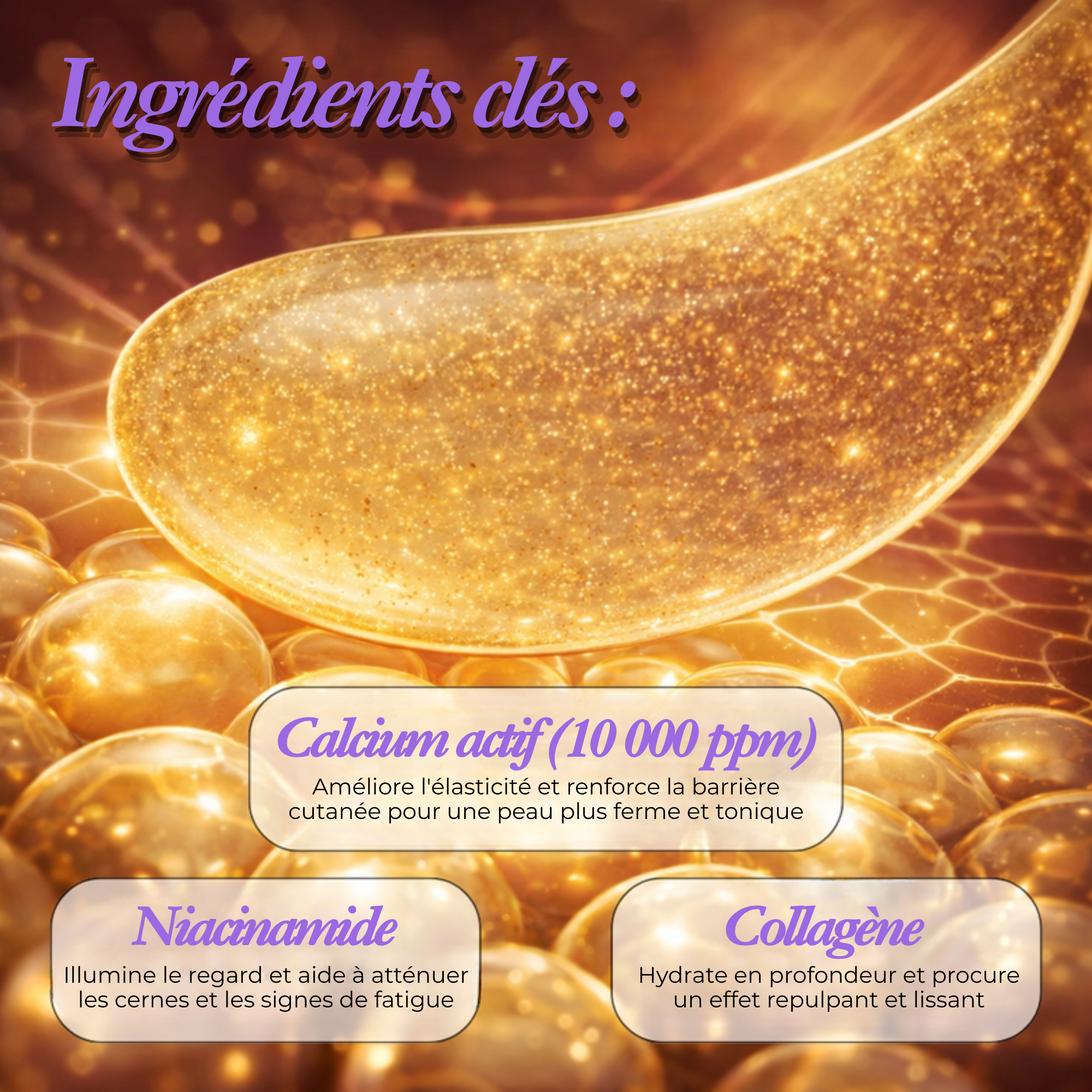 Patchs liftant contour des yeux