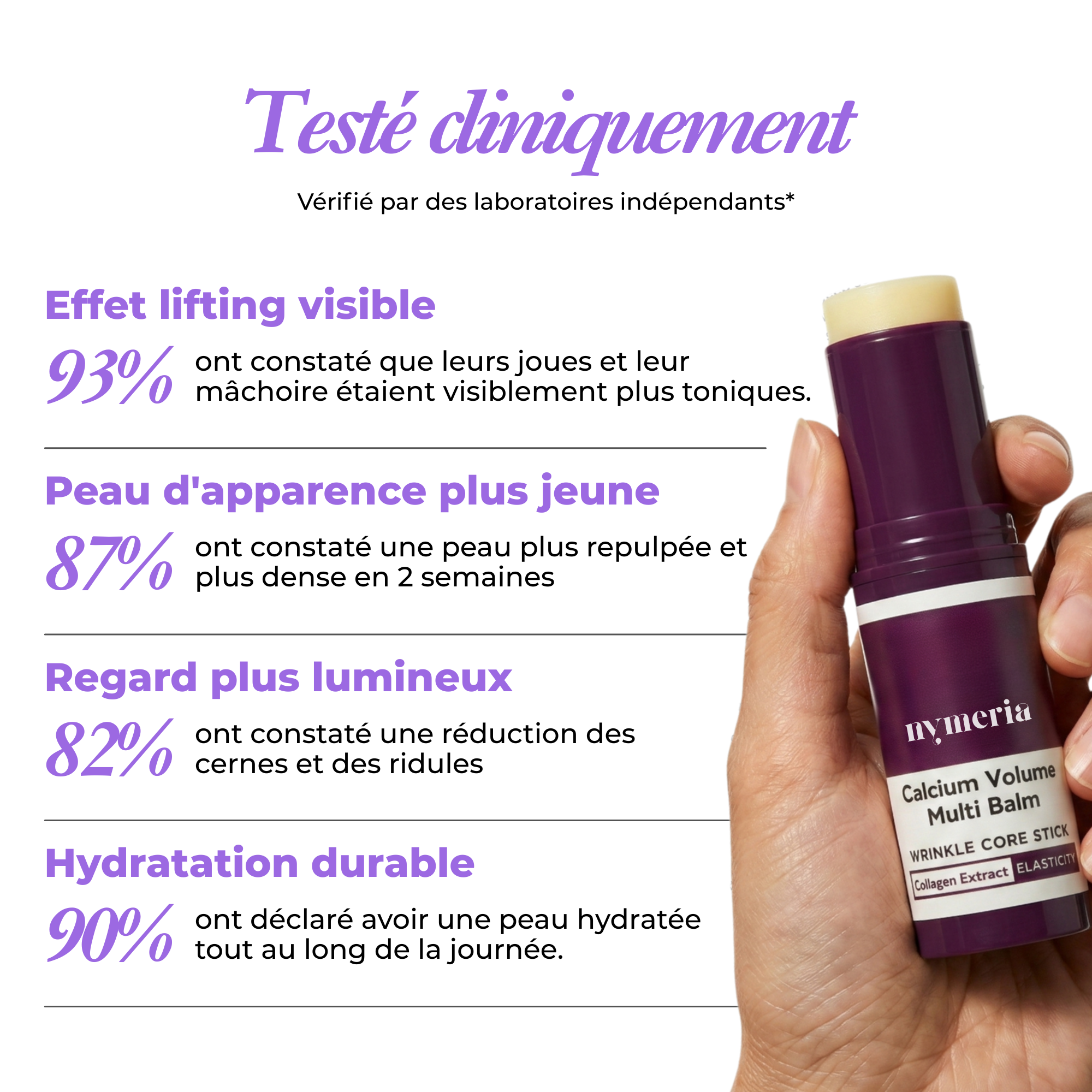 Stick anti-âge au calcium et au collagène