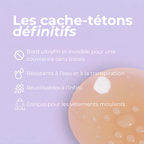 Cache-tétons ronds sans adhésif