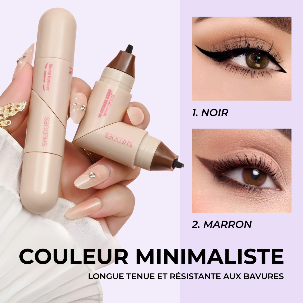 Tampon eyeliner rotatif à double pointe